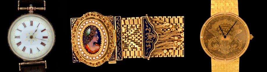 Mens Wrist Watches Gold Bands